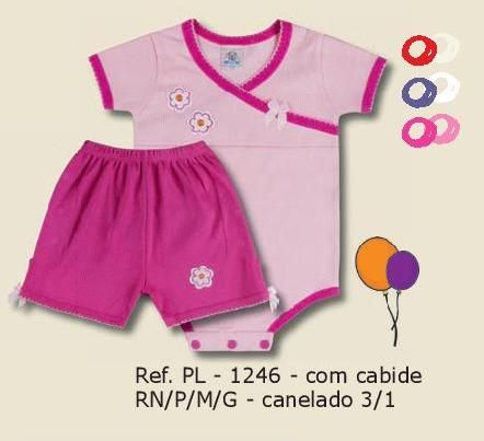1246 - CONJ. MENINA BODY+SHORTS